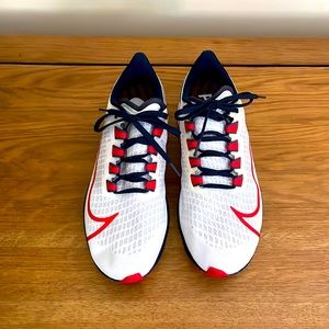 Nike, Patriots sneakers, men’s size 7 1/2. Excellent/good condition. Worn once.